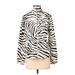 L-RL Lauren Active Ralph Lauren Track Jacket: Ivory Zebra Print Jackets & Outerwear - Women's Size Small