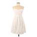 Trina Turk Casual Dress - Party Sweetheart Sleeveless: Ivory Print Dresses - Women's Size 6