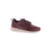 Nike Sneakers: Burgundy Solid Shoes - Women's Size 8 - Almond Toe