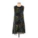 Theyskens' Theory Casual Dress - Mini Crew Neck Sleeveless: Green Dresses - Women's Size Small