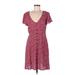 MASON & BELLE Casual Dress: Red Dresses - Women's Size Medium