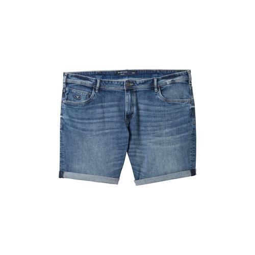 TOM TAILOR Herren Plus - Jeansshorts, blau, Uni, Gr. 48