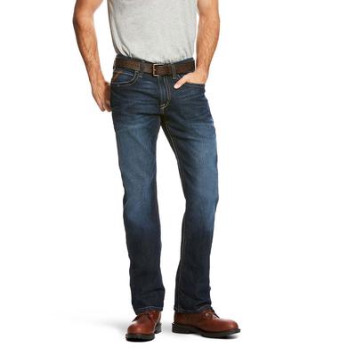 Ariat Men's Rebar M4 Relaxed Durastretch Edge Bootcut Jean (Size 30-32) Maritime, Cotton,Polyester,Spandex