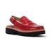 Halie Leather Loafer - Red - Donald J Pliner Flats