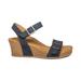 Aetrex Lexa Quarter Strap Wedge - Blue