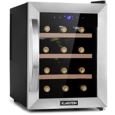 Klarstein - Weinkühlschrank, Getränkekühlschrank Schmal, 1 Zone Kühlschrank mit Glastür, Outdoor Image