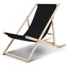 Lounger Swing Lounger Lounger pieghevole da spiaggia Lounger da balcone Lounger Chair legno nero