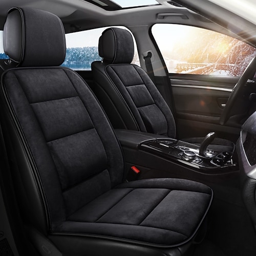 Plüsch warmes Autositzbezug universell Winterplüschkissen Kunstpelzprotektormatte Auto-Innenraumausstattung Image