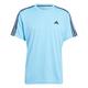 adidas Men's Train Essentials 3-Stripes Training Tee T-Shirt, Blue Burst/Black, M