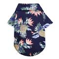 Dog Hawaiian Shirt 2 Pieces Puppy Clothes for Small Medium Large Dogs Boy Breathable Coconut Tree Dog T-Shirt Pet Apparel Cat Outfit for Chihuahua Yorkie Costume Clothing (Small, 1)