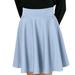 XLZWNU Women s Skirts Skirts for Women Blue Dress Women Women Fashion Casual Short Style Solid Half Skirt Anti Glare Sun Skirt Pleated Skirt Pleated Skirts for Women Tennis Skirt 1Pc Dress Blue 2 S