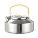 Hiroekza Sports & Outdoors Clearance! Portable 800ML Lightweight Stainless Steel Camping Kettle | Durable And Portable Camp Tea Pot | Ideal For Bushcraft And Outdoor Use