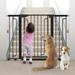 36 Extra Tall for Stairs YONG 29.3 ~51.5 Extra Wide s with Door Auto Close Dog Gates for The House Pressure Mounted Easy Walk Through Pet Gate Black