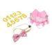 Hat Bow Tie Bonnets Pet Supplies Accessories Child Pink Felt