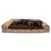 FurHaven Pet Products Southwest Kilim Sofa-Style Orthopedic Pet Bed for Dogs & Cats - Desert Brown Jumbo Plus