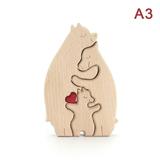 Family Puzzles With 2-7 Family Wooden Puzzle Bear Family Wooden Puzzle Wooden Puzzles For Mom Dad House Accessories