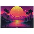 SKYSONIC Mountain at Sunset Jigsaw Puzzles for Adults 1000 Piece Puzzles 1000 Pieces for Adults Challenging Kids Teens Family Puzzle Game