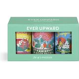 Galison Ever Upward Set of 3 Puzzles in Tins from Galison - Three 100-Piece Puzzles Includes Storage Tins Featuring Artwork from Emily Taylor Wonderful Gift Idea!