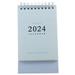 Qumonin 2023-2024 Desk Pad Calendar for Home Office Blue Large Ruled Blocks