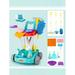 Children s Cleaning Trolley Set With Simulation Broom & Dustpan Pretend Play Cleaning Tool Kit For Boys And Girls