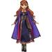 Disney Frozen Singing Anna Fashion Doll with Music Wearing A Purple Dress Inspired by 2 Toy for Kids 3 Years & Up Includes doll outfit boots and instructions.