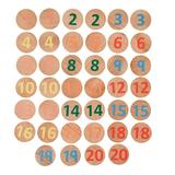 THE FRECKLED FROG Matching Pairs - Numbers - Set of 40 - Ages 2+ - Wooden Memory Game for Preschoolers and Elementary Aged Kids - Match Numbers 1-20 - Teach Numbers and Counting -FF3005
