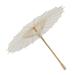 Kids Paper Parasol Bamboo and Paper Chinese Style Elegant White DIY Paper Umbrellas for Decoration 28cm/11in