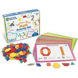 Learning Resources Pattern Block Math Activity Set Math Games for Kids Educational Games Preschool Math Montessori 144 Pieces Age 5+