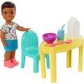 Barbie Skipper Babysitters Inc Small Doll and Accessories Playset with Toddler Boy Doll Table Chairs and 4 Food-Themed Pieces