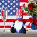 Tepsmf Patriotic Gnome Plush Gifts Decorations 4th of July Red White Blue for Home Decorations Faceless Doll Gnomes