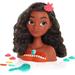 Disney Princess Moana Stying Head 14-pieces Black Hair Brown Eyes Kids Toys for Ages 3 Up by Just Play