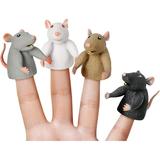 Mcphee Accoutrements Finger Rats 4 Piece Finger Puppet Set