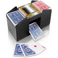 Guvpev Automatic Card Shuffler Poker Shuffler Machine Casino Card Electric Shuffler Lower Noise Playing Card Shuffler for UNO Phase 10 Poker Skip Bo Card Games