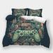 Game Handle Printed Bedspreads Teen Adult Modern Bedroom Decor Home Bedclothes Bed Gift Full (80 x90 )