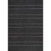 Alaina Casual Stripes Black 5 ft. x 8 ft. Indoor/Outdoor Patio Area Rug