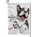 Hidove Garden Flag Smiling Funny Boston Terrier Dog Double-Sided Printed Garden House Sports Flag 28x40in Polyester Decorative Flags for Courtyard Garden Flowerpot