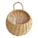 GILIGEGE Wall Fence Hanging Planter Handmade Rattan Basket Hand Made Wicker Rattan Flower Basket Flower Pots Hanger Garden Decoration Indoor Outdoor Watering Hanging Baskets