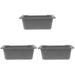 3 Pieces Grease Drip Pan Catcher Silicone Liners Grill Tray Bbq Camping Supply Reusable Cup