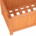 Andoer parcel Raised Bed Er Box Planter With Er Box Planter Wood Planter Box With Planter 27.6 x11.8 x53.1 Planters Er Bed With Planter Patio Balcony Box With Patio Ciadaz