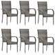 Irfora parcel Patio Chairs Furniture Chairs Patio Poly Rattan Chairs 6 Pcs Chairs Patio Furniture Chairs Deck Chair Chairs Rattan Patio Chair Barash Deck Lawn Patio Deck Lawn