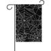 Hidove Halloween White Spider Web Seasonal Holiday Garden Yard House Flag Banner 12 x 18 inches Decorative Flag for Home Indoor Outdoor Decor