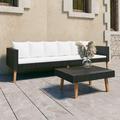 Andoer parcel Furniture Set Sofa Patio Furniture Furniture 2 Sofa Patio Piece Patio Set Cushions Poly Rattan Set Furniture 2 Piece Patio With Cushions Poly Barash