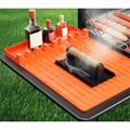 1 Pc Blackstone Food Grade Grill Mat 9.44Inch Large Silicone Spatula Mat Grill BBQ Caddy Utensils Holder for Kitchen Cooking & Countertop Silicone Pad (Orange)