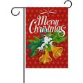 Hidove Garden Flag Merry Christmas Bells Seasonal Holiday Yard House Flag Banner 12 x 18 inches Decorative Flag for Home Indoor Outdoor Decor