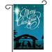 Merry Christmas Garden Flag Welcome Winter Snow Double Sided Polyester Xmas Camping Home Yard Flag Outdoor Lawn Home Small Flags