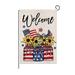 Zmeidao Double Sided Premium Garden Flag Patriotic 4th of July Garden Flag New Independence Day Garden Flag Double Sided Linen Outdoor Courtyard Decoration