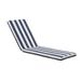 Comfortable and Durable Outdoor Chaise Lounge Cushion Replacement - Blue and White Striped Patio Seat Cushion