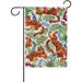 Hidove Garden Flag Watercolor Tigers Leaves Seasonal Holiday Yard House Flag Banner 28 x 40 inches Decorative Flag for Home Indoor Outdoor Decor