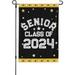 Senior 2024 Flag Senior Class Of 2024 Flag Senior Class Of 2024 Garden Flag Funny Garden Flag 12x18 Double Sided House Flag For Home