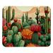 Square Mouse Pad Green Succulents Cactus Personalized Premium-Textured Custom Mouse Mat Washable Mousepad Non-Slip Rubber Base Computer Mouse Pads for Wireless Mouse
